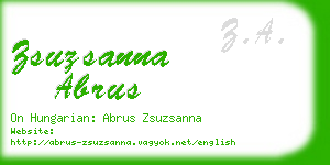 zsuzsanna abrus business card